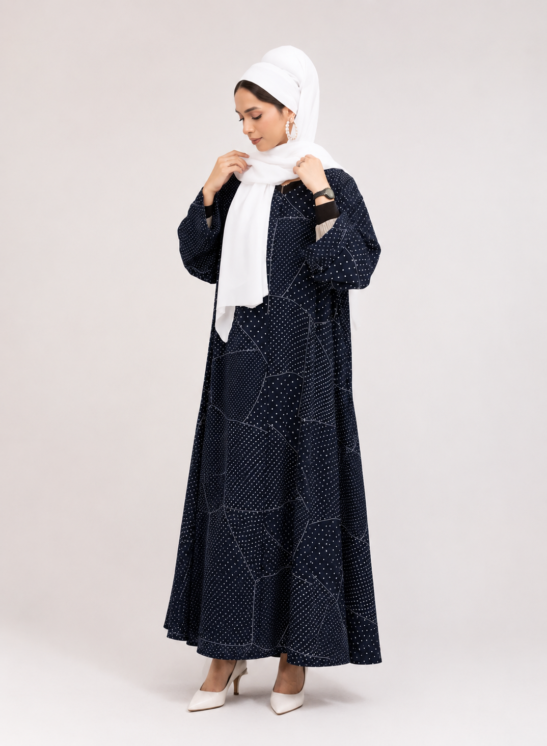 Navy Blue Premium Abaya