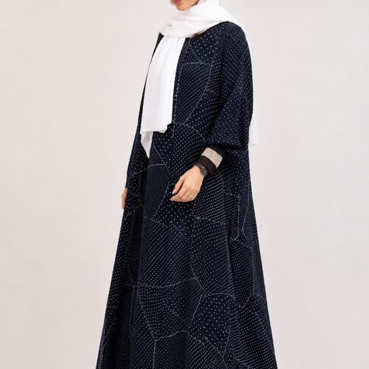 Navy Blue Premium Abaya