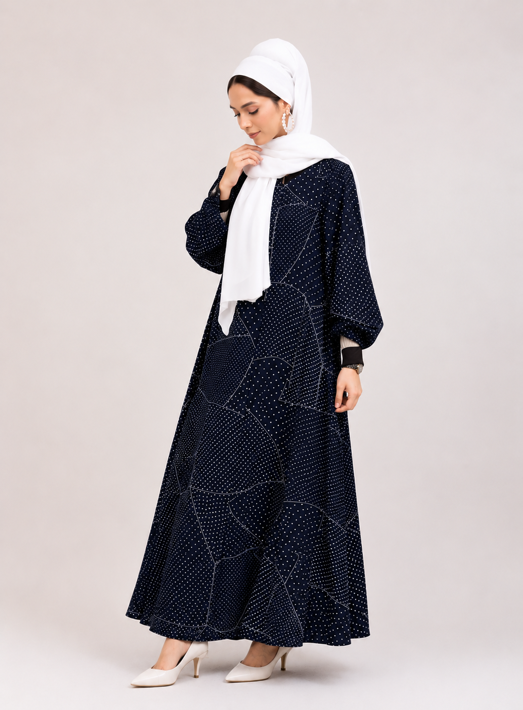 Navy Blue Premium Abaya