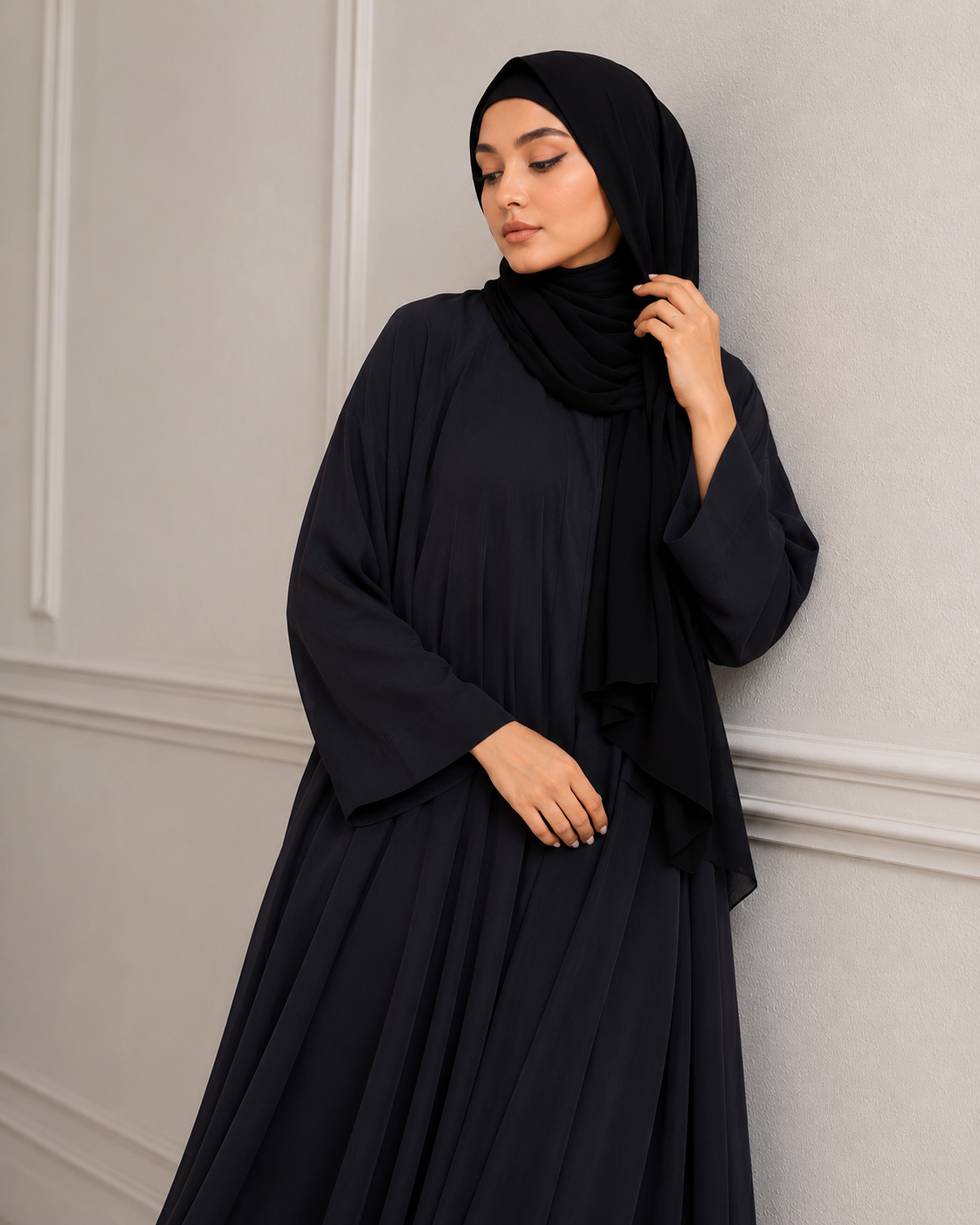 Black Georgette Abaya