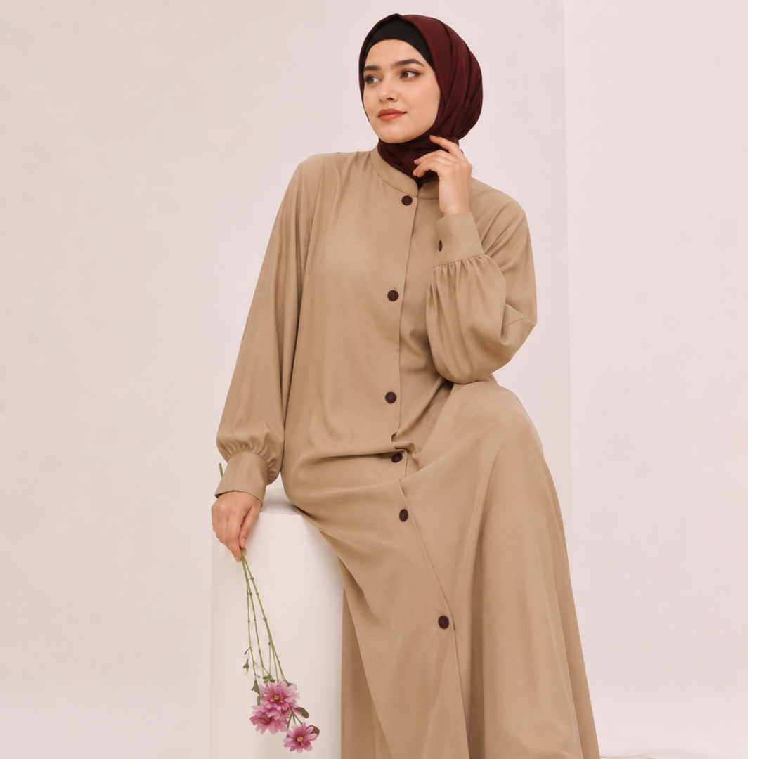 Desert Fawn Premium Sherwani Abaya