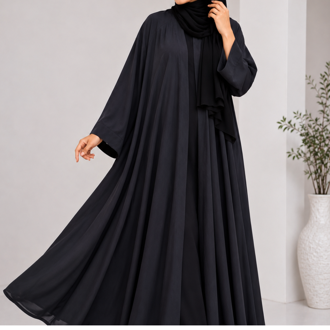 Black Georgette Abaya